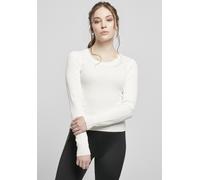 Urban Classics Damen Sweatshirt Ladies Wide Neckline Sweater whitesand XS
