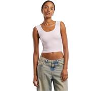 Urban Classics Damen Ladies Contrast Cropped Top TB7486A Blushedrose/White-L