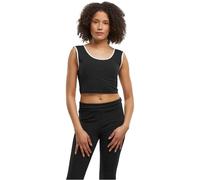 Urban Classics Damen Ladies Contrast Cropped Top TB7486A Black/White+White/Black-S