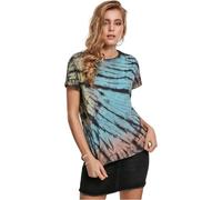 Urban Classics Damen T-Shirt Boyfriend Tee Tie-Dye Schwarz Größe S