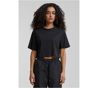 Urban Classics Damen-T-Shirt in übergroßer Passform, kurz, Schwarz XS