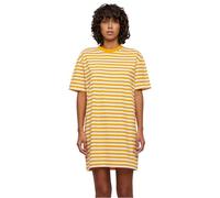 Urban Classics Ladies Oversized Striped Tee Dress Frauen Kurzes Kleid schwarz/weiß