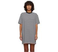 Urban Classics Damen T-Shirt-Kleid Oversized gestreift, lässig Weiß/Schwarz XL