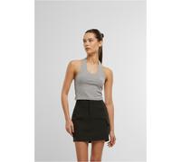 Urban Classics Damen T-Shirt Ladies Basic Neckholder Jersey Top TB7533 Heathergrey-5XL