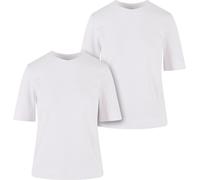 Urban Classics Damen T-Shirt Ladies Classy Tee 2-Pack TB6123A White/White-XL