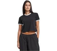 Urban Classics Damen T-Shirt Ladies Contrast Retro T-Shirt, lässiges T-Shirt für Frauen, Regular Fit, Größen XS - 5XL