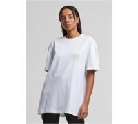 Urban Classics Damen T-Shirt Ladies Cotton Logo Shirt TB7535 White-2XL