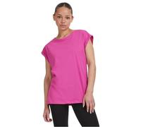 Urban Classics Damen T-Shirt Ladies Extended Shoulder Tee, T-Shirt mit überschnittenen Schultern, aus Baumwolle, erhältlich in vielen Farben, Brightviolet, L