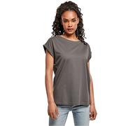 Urban Classics Damen T-Shirt Ladies Extended Shoulder Tee, T-Shirt mit überschnittenen Schultern, aus Baumwolle, erhältlich in vielen Farben, Darkshadow, M