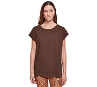 Urban Classics Damen T-Shirt Ladies Extended Shoulder Tee, T-Shirt mit überschnittenen Schultern, aus Baumwolle, erhältlich in vielen Farben, Brown, 5XL