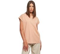 Urban Classics Damen T-Shirt Ladies Extended Shoulder Tee, T-Shirt mit überschnittenen Schultern, aus Baumwolle, erhältlich in vielen Farben, Amber, XXL