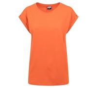 Urban Classics Damen T-Shirt Extended Shoulder Tee – Baumwolle – Rust orange XXL