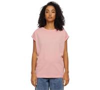 Urban Classics Damen T-Shirt Ladies Extended Shoulder Tee, T-Shirt mit überschnittenen Schultern, aus Baumwolle, erhältlich in vielen Farben, Lemonadepink, XS