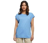 Kurzarmshirt URBAN CLASSICS "Urban Classics Damen Ladies Extended Shoulder Tee", Damen, Gr. M, horizonblau, 100% Baumwolle, unifarben, loose fit, Rundhals, Shirts (85811532-M) horizonblau