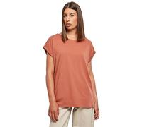 Urban Classics Damen Ladies Extended Shoulder Tee T-Shirt, Terracotta, M