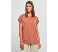 Urban Classics Damen T-Shirt Ladies Extended Shoulder Tee Terracotta-M