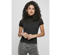 Urban Classics Flock Lace Turtleneck Kurzarm-t-shirt M Black