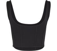 Urban Classics Damen T-Shirt Ladies Jersey Corsage Top TB7534 Black-L