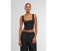 Urban Classics Damen T-Shirt Ladies Jersey Corsage Top TB7534 Black-M