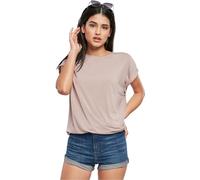 Urban Classics Damen-T-Shirt Modal Extended Shoulder Tee lang geschnitten Orange Größe S