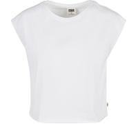 T-Shirt URBAN CLASSICS "Urban Classics Damen Ladies Organic Short Tee", Damen, Gr. 4XL, weiß, 100% Baumwolle, unifarben, loose fit, Rundhals, Shirts T-Shirt (35640019-4XL) weiß