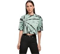 Urban Classics Curvy Damen Shirt schwarz / mint, Größe 3XL, 7167101 Schwarz / Mint XXXL