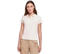 Urban Classics Damen TB5978-Ladies Rib Polo Tee Polohemd, whitesand, M