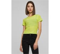 Urban Classics T-Shirt TB6051 Ladies Short Mesh Tee – Damen, Mesh kurz – frozenyellow, Gr. S