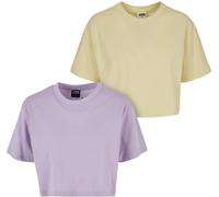 Urban Classics Damen T-Shirt Ladies Short Oversized Tee 2-Pack TB1555A Lilac-5XL