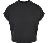 Urban Classics Ladies Short Pigment Dye Cut On Sleeve Tee Frauen in Gr. XL in Schwarz