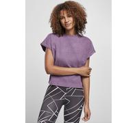 Urban Classics Ladies Short Pigment Dye Cut On Sleeve Tee, duskviolet, 5XL