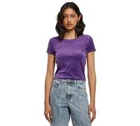 Urban Classics Damen T-Shirt Ladies Short Velvet Tee realviolet 5XL