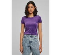 Urban Classics Damen TB6052-Ladies Short Velvet Tee T-Shirt, realviolet, XS