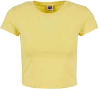 Urban Classics Damen Cropped T-Shirt Stretch-Jersey vintagesun Gelb Gr. 3XL