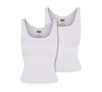 Urban Classics Damen Tanktop Ladies Organic Basic Rib Top 2-Pack, Doppelpack Tanktop für Frauen, Regular Fit, Größen XS - 5XL