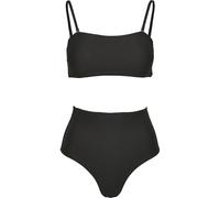 Urban Classics Ladies High Waist Bandeau Bikini Damen-Bikini-Set - schwarz XS