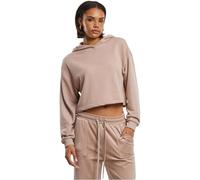 Urban Classics Women's TB6854-Ladies Oversized Cropped Light Terry Hoodie Sweatshirt, duskrose, 36