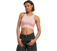 Urban Classics Damen Top Cropped Rib Top, geripptes Top für Frauen, kurz geschnitten, Slim Fit, lemonadepink, XS