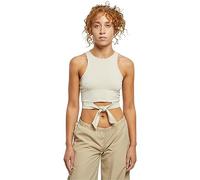Urban Classics Damen Ladies Cropped Knot Top Softseagrass-XL