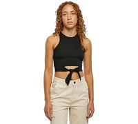 Urban Classics Damen Top Cropped Knot Top Schwarz XXL