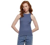Urban Classics Damen Top Ladies Racer Back Rib Top, Geripptes Frauen Top mit Racerback, Baumwolle, erhältlich, Größen XS-5XL