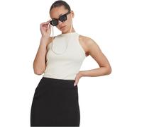 Urban Classics Damen Top Ladies Racer Back Rib Top, geripptes Frauen Top mit Racerback, Baumwolle, whitesand, S