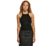 Urban Classics Damen Top Ladies Rib Knit Crossed Back Top Black S