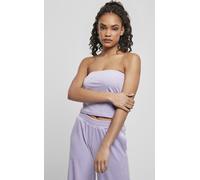 Sport-BH URBAN CLASSICS "Urban Classics Damen Ladies Short Velvet Tube Top" Gr. L, Cup 0, lila (lavender) Damen BHs (55644228-L) lavender