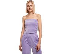Sport-BH URBAN CLASSICS "Urban Classics Damen Ladies Short Velvet Tube Top" Gr. M, Cup 0, lila (lavender) Damen BHs (55644228-M) lavender