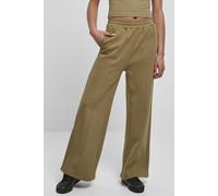 Urban Classics Damen Jogginghose Straight Pin Tuck Grün XS