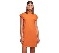 Urban Classics Ladies Turtle Extended Shoulder Dress in Gr. L in Orange