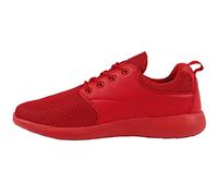 Urban Classics Damen und Herren Light Runner Shoe, Unisex Low-Top Sneaker, Sportschuhe mit Schnürung, Fire Red Größe 37
