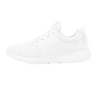 Urban Classics Damen und Herren Light Runner Shoe, Unisex Low-Top Sneaker, Sportschuhe mit Schnürung, Weiß Größe 43