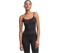 Urban Classics Damen Tanktop TB7675A – 2er-Pack Bambus‑Viskose, Spaghettiträger, Schwarz S